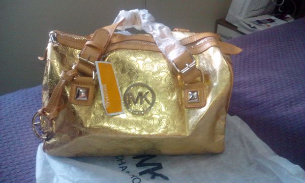 Bolsa Michael Kors Dourada